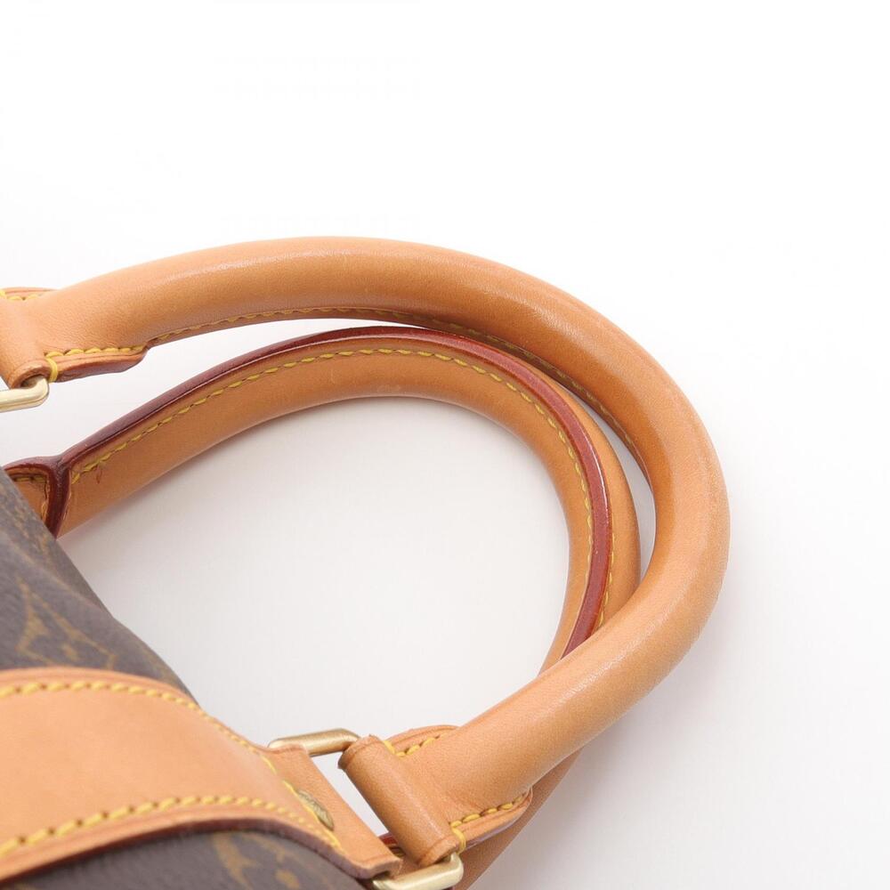 Louis Vuitton Canvas Brown Bag Leather Keepall Monogram Boston - Picture 9 of 9